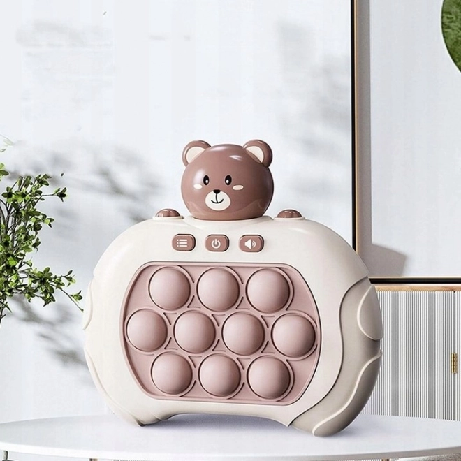 Interaktive antistressgeschicklichkeitsspiel Pop It Bär