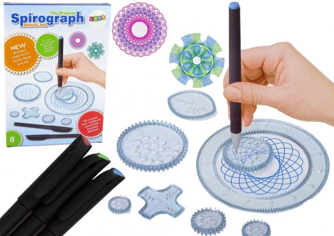 Edukatives Spirograph-Set mit 27 Elementen