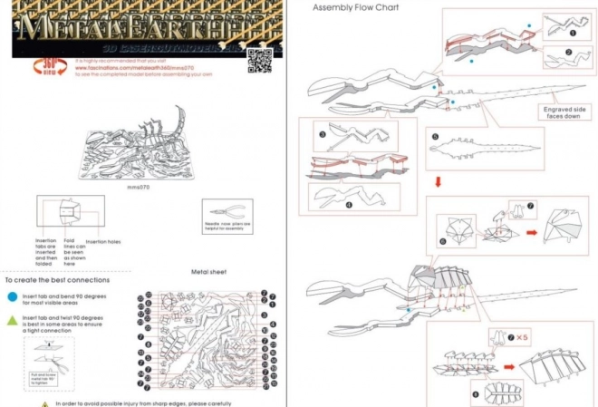 3D-Puzzle Metallskorpion von METAL EARTH