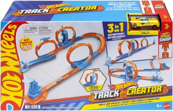 Hot Wheels Track Creator Autorennbahn – Drei Loopings