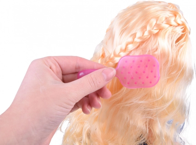 Lange blonde Haare zum Kämmen