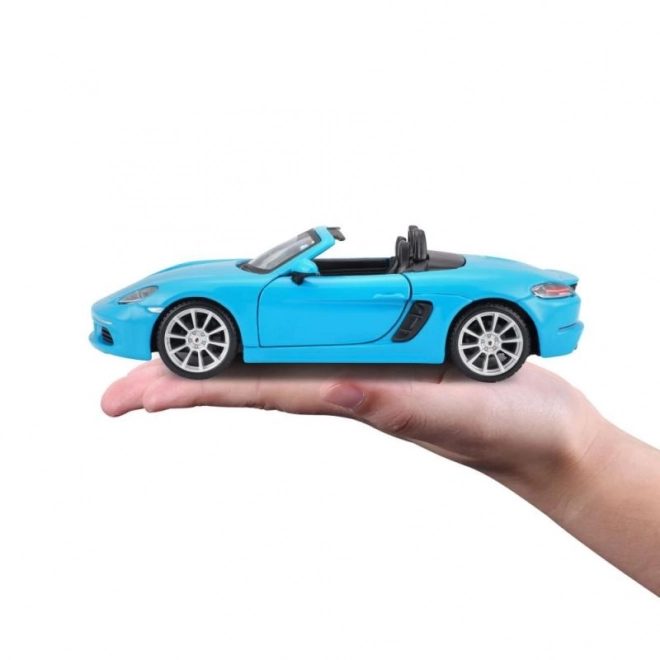 Bburago Porsche 718 Boxster Modellauto Blau