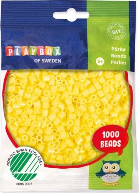 Playbox Bügelperlen Pastellgelb 1000 Stück