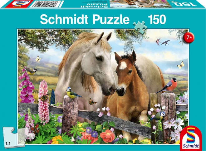 Schmidt Puzzle Stute und Fohlen 150 Teile