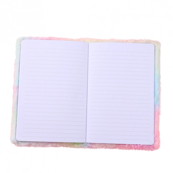 Plüschiges Einhorn-Notizbuch A5