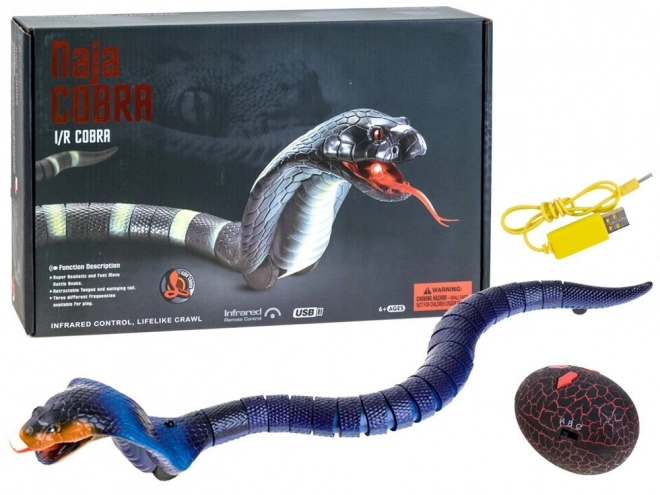 Ferngesteuerte Schlange Cobra Spielzeug – blau