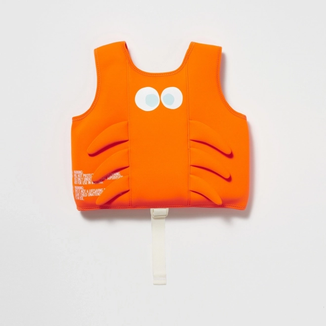 Schwimmweste für Kinder - Sonny der Meeresbewohner Neon Orange