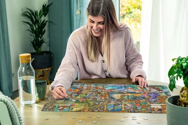 Puzzle Mitternacht in der Bibliothek 1000 Teile