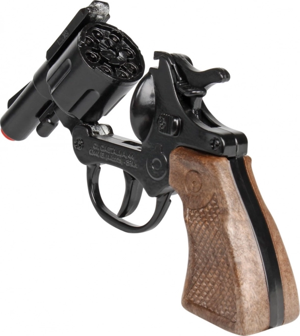Polizei Revolver 8 Schuss aus Metall in Schwarz