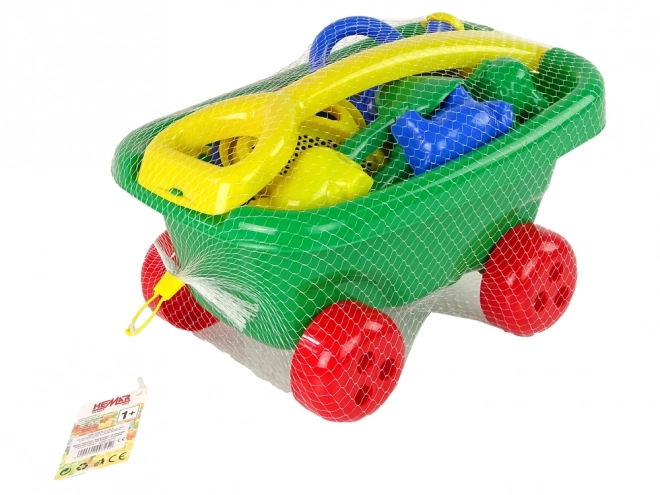 Zugwagen mit Sandspielzeugset Grün