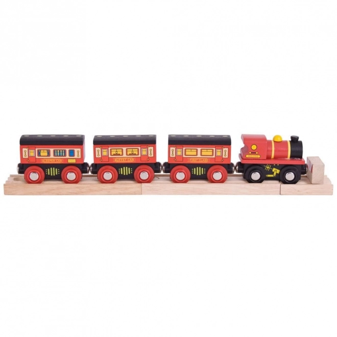 Fernzug mit Schienen von Bigjigs Rail