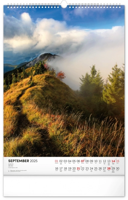 Notique Wandkalender Tatry 2025