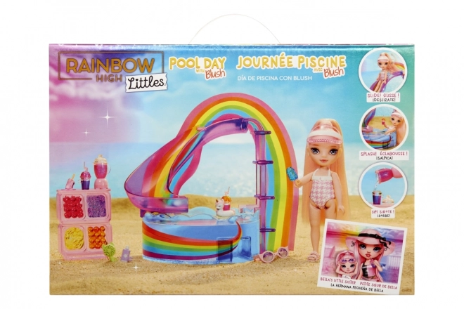 Rainbow High Kleine Schwester Spielset mit Pool