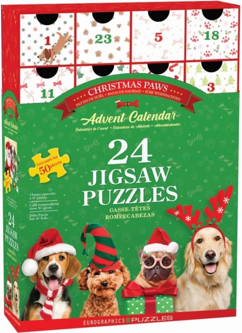 Eurographics Puzzle Adventskalender: Weihnachtspfoten