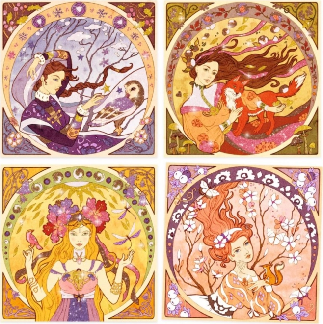 Djeco Glitzer Sandkunst nach Alfons Mucha