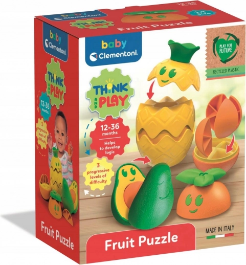 Clementoni Baby stapelbares Obst aus recyceltem Kunststoff