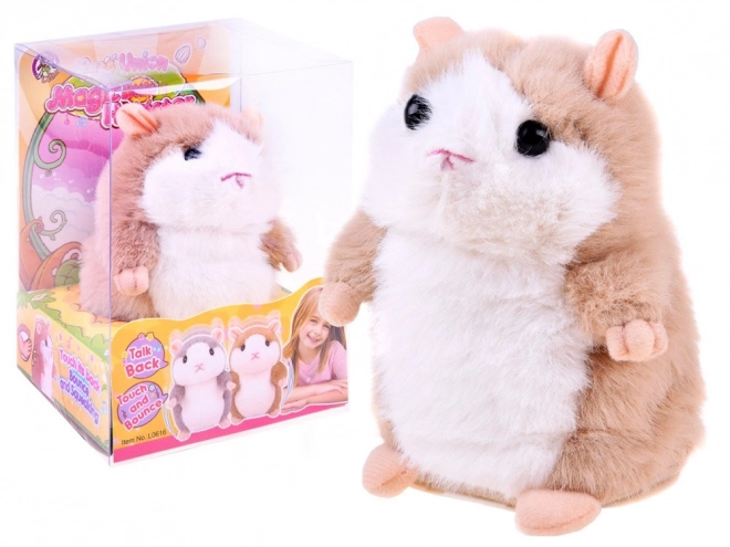 Lustiger Interaktiver Sprechender Plüschhamster – Braun