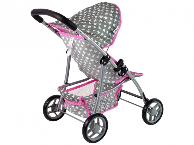 Puppenwagen Buggy Rosa Mit Sternen