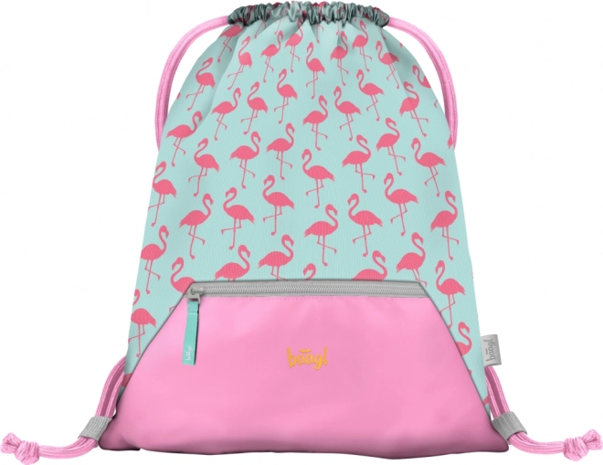 Baagl Sporttasche mit Tasche Flamingo