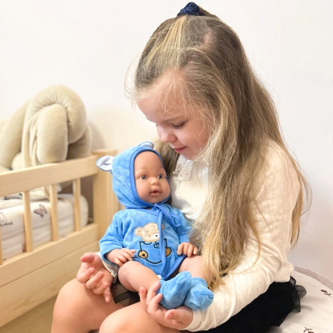 Woopie baby puppe mit bär outfit 46 cm