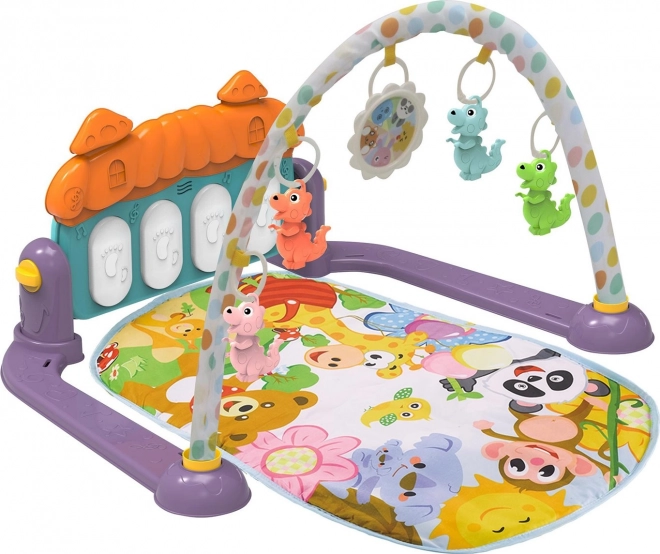 Chipolino Spieldecke mit Piano Zoo Party, Lila