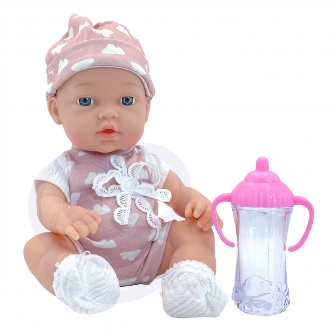 Süße Babypuppe mit Outfit 36 cm von Woopie Royal