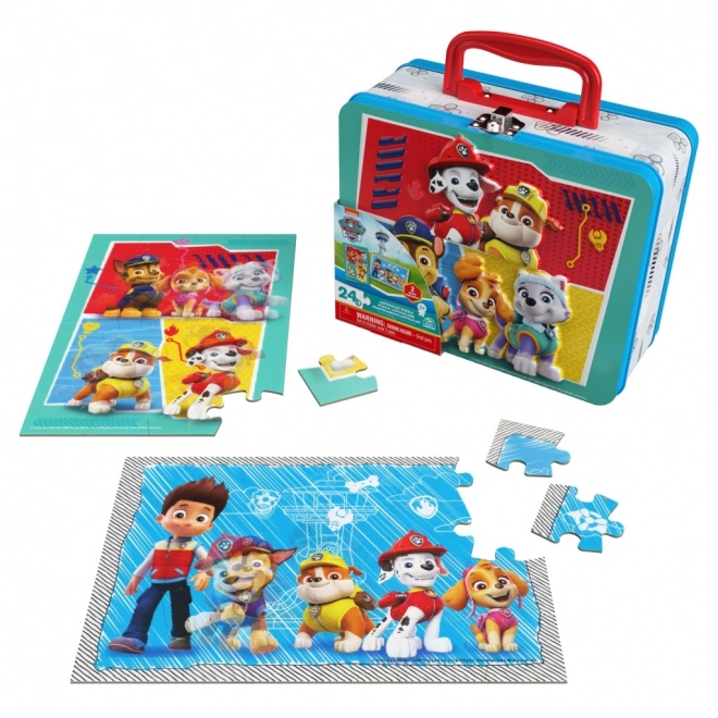 Paw Patrol Puzzle in Blechdose