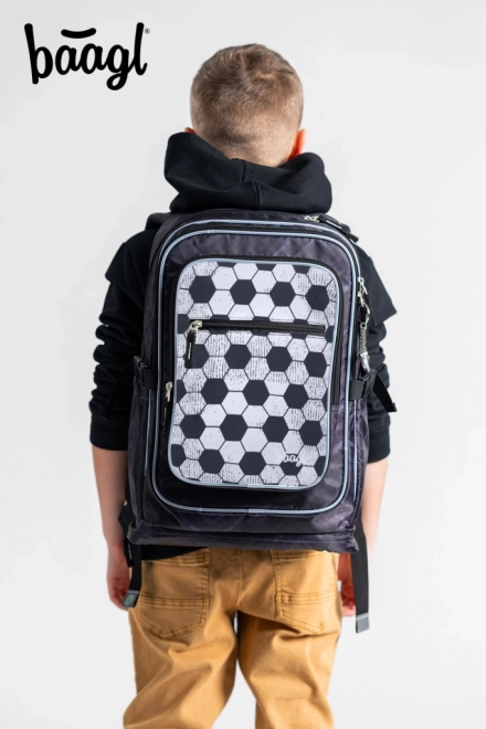 Schulset Cubic Goal: Rucksack, Federmäppchen und Turnbeutel