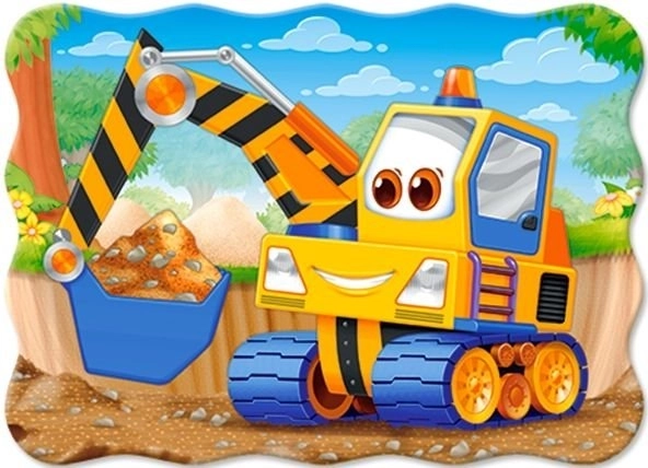 Puzzle 30 Teile Gelber Bagger