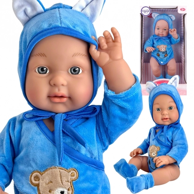 Woopie baby puppe mit bär outfit 46 cm