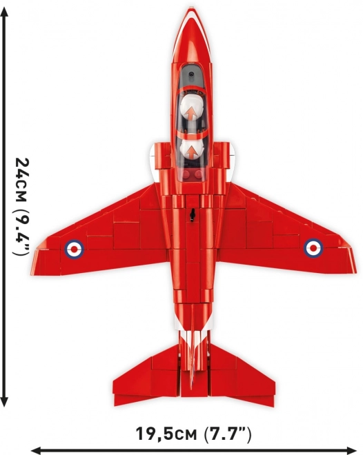 Cobi Bereitstellung BAE Hawk T1 Red Arrows Modellflugzeug