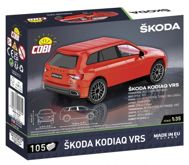 Modellauto Skoda Kodiaq vRS Konstruktionsset
