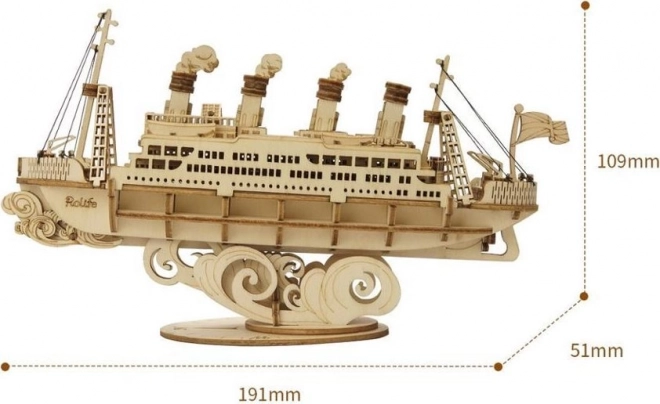 RoboTime Holz 3D Puzzle Ozeandampfer