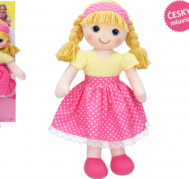 Stoffpuppe Míša Růžičková 55 cm Singend