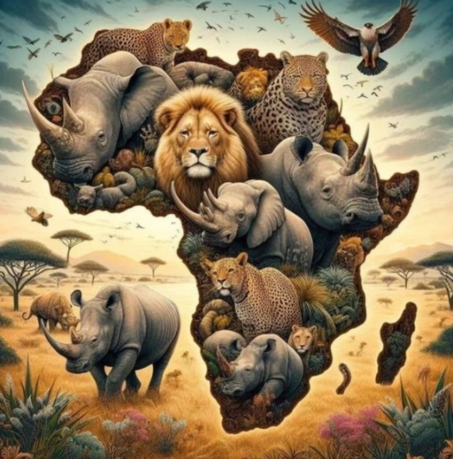 Diamantmalerei Afrika Set 30x40 cm