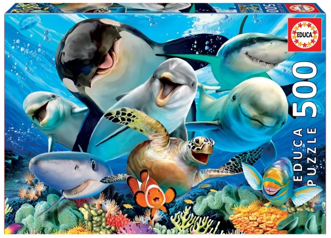 Educa Puzzle Unterwasser Selfie 500 Teile