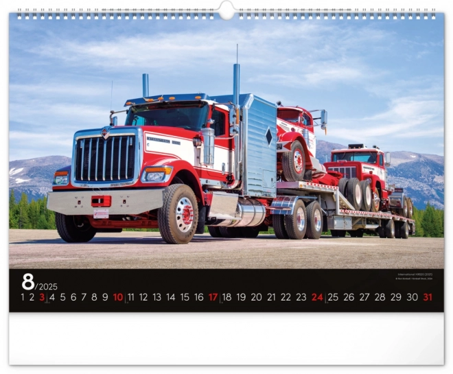 Wandkalender Trucks 2025