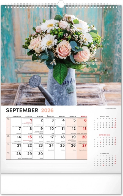 Wandkalender Blumen 2026