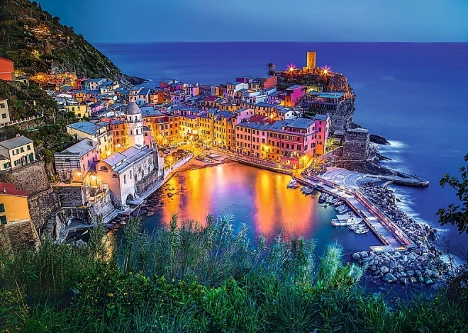 Puzzle Vernazza bei Sonnenuntergang, Italien 2000 Teile