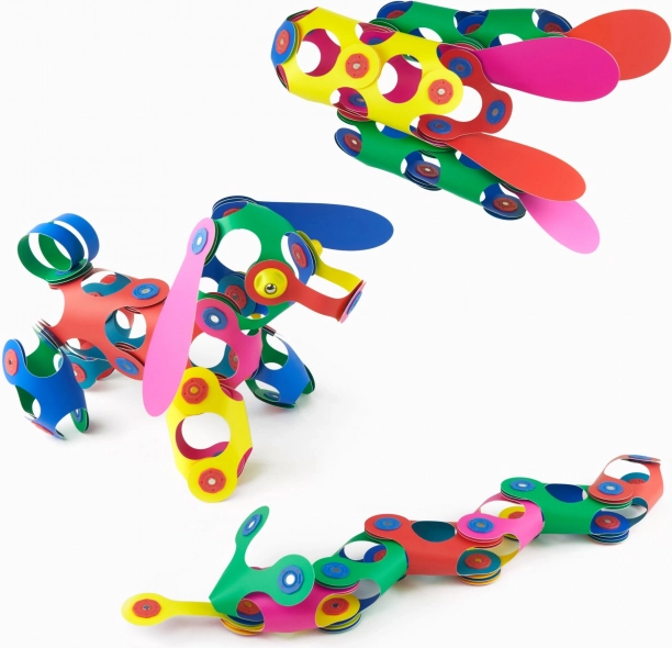 Magnetpuzzle Rainbow Clixo, 42 Teile