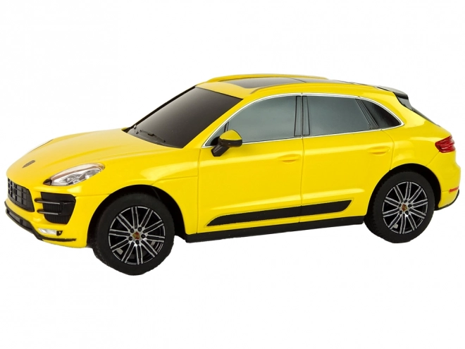 R/C Auto Porsche Macan Turbo Gelb im Maßstab 1:24