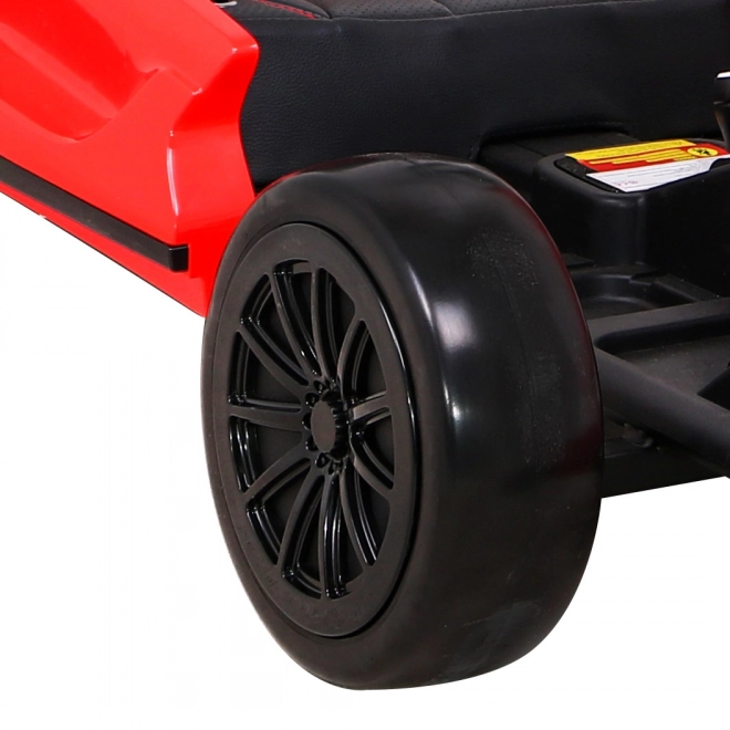 Speed 7 Drift King batteriebetriebenes Gokart für Kinder Rot + Drift-Funktion + Sportsitz + 2 Geschwindigkeiten + EVA