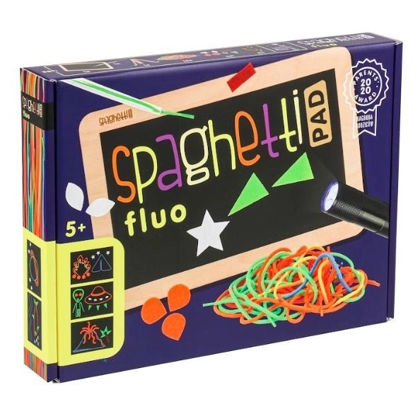 Fluo Spaghetti Set mit LED-Lampe