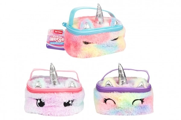 Plüsch Kosmetiktasche Einhorn 16x12 cm