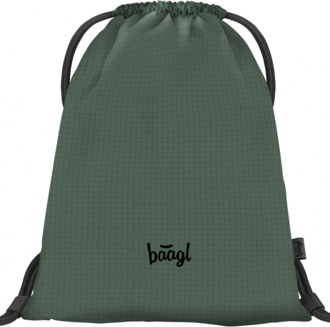 Baagl Set 3 Cubic Grove: Rucksack, Federmäppchen, Beutel