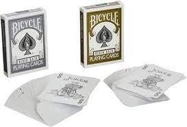Bicycle Prestige Spielkarten Gold & Silber Set