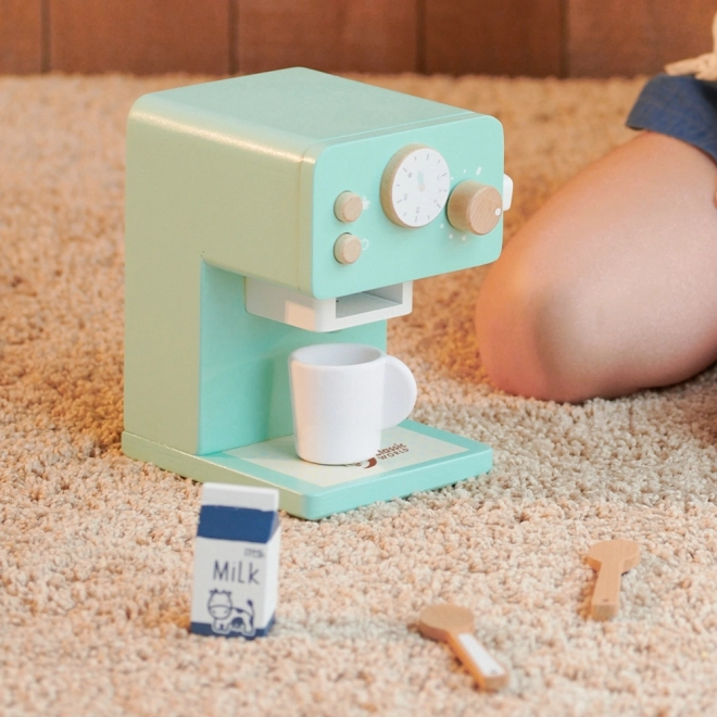 Klassik World Holzspielzeug Kaffeemaschine Set für Kinder