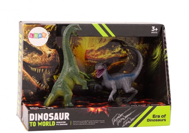 Dinosaurier Figuren Set Brachiosaurus Velociraptor