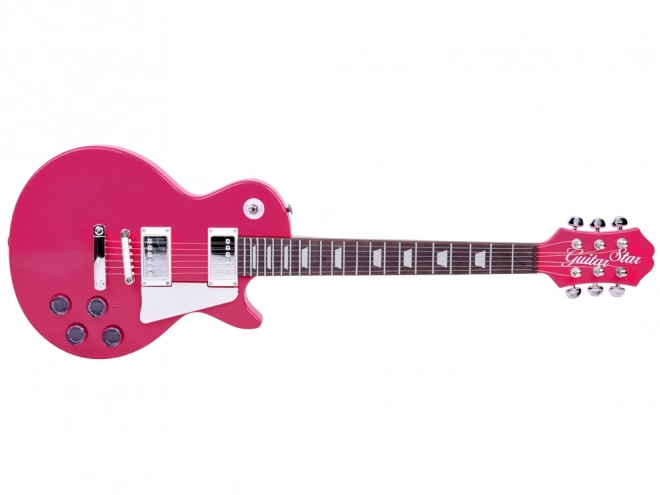 Elektrische Kindergitarre mit Gurt – Rosa