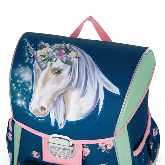 Premium Schulrucksack Einhorn